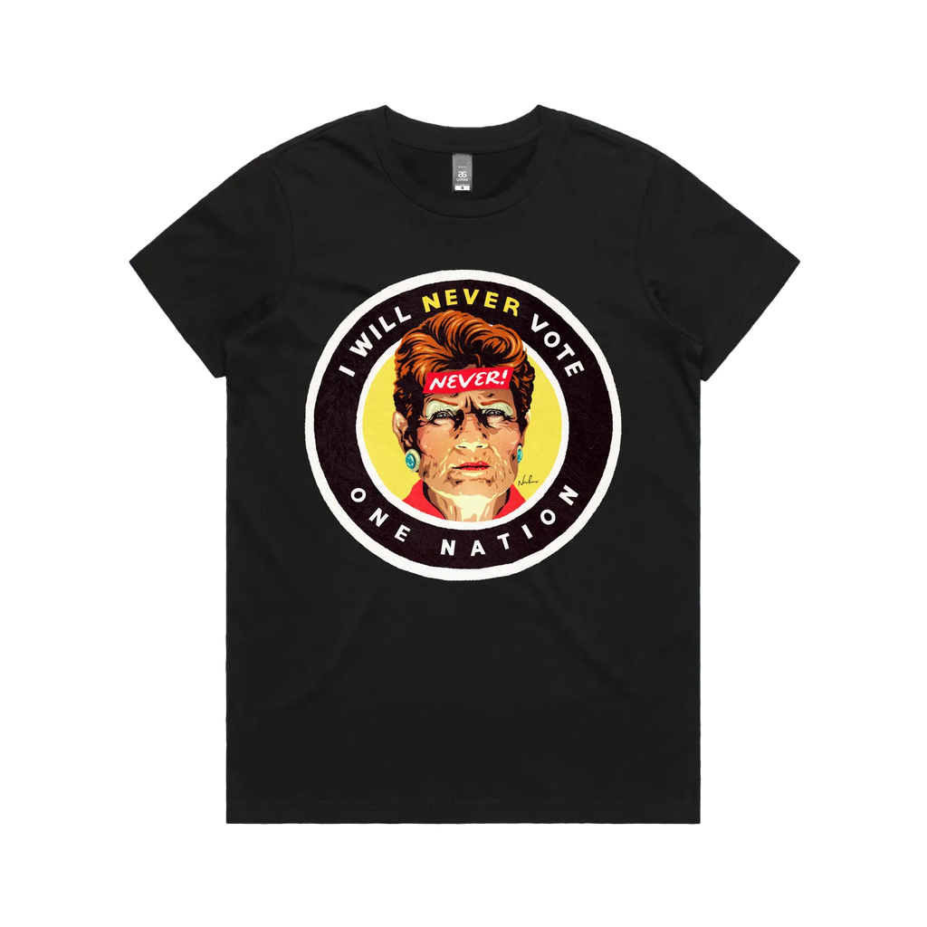 Black front flat lay