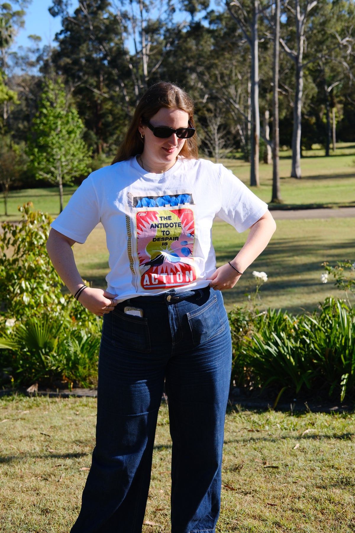 The Antidote to Despair is Action tee
