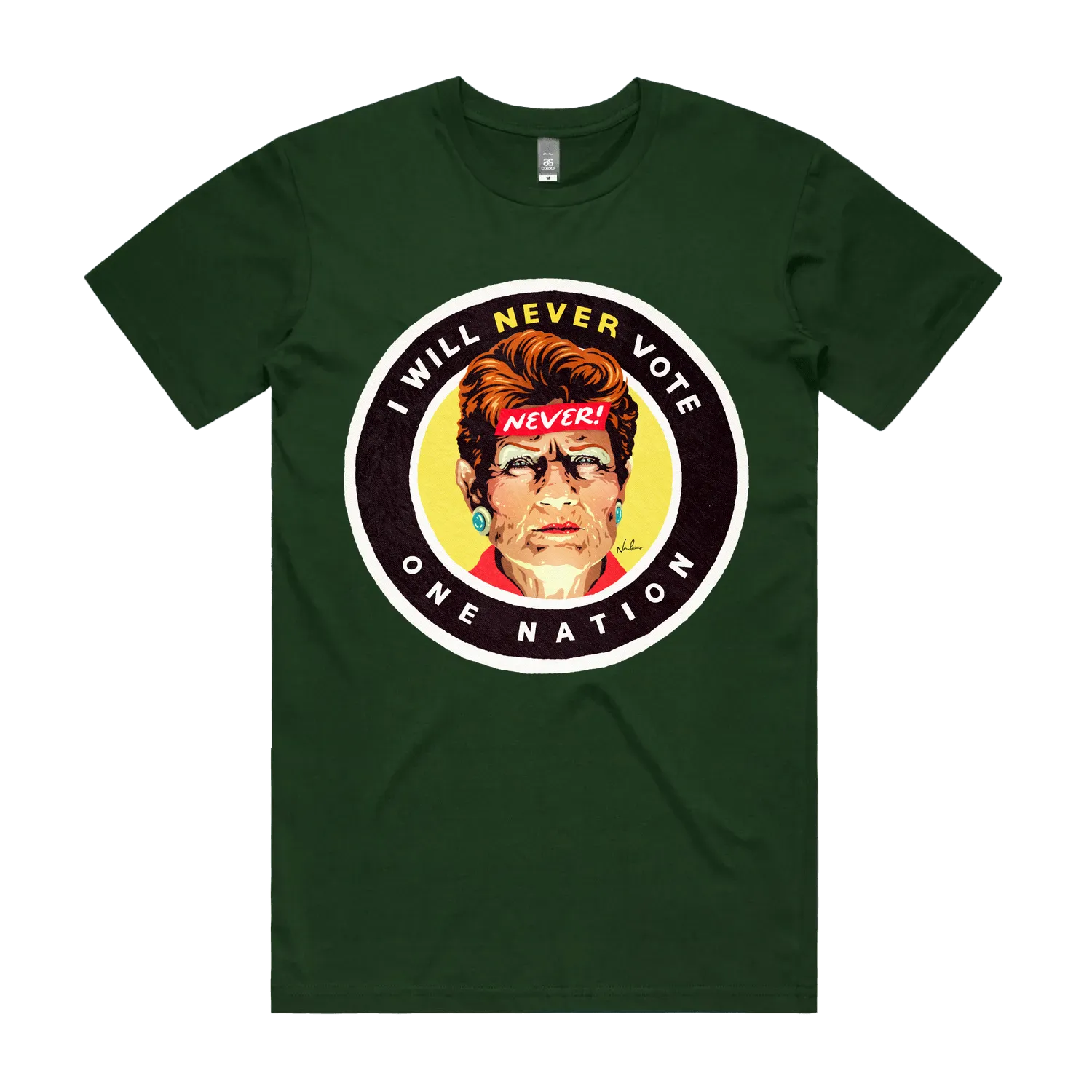 Forest Green front flat lay