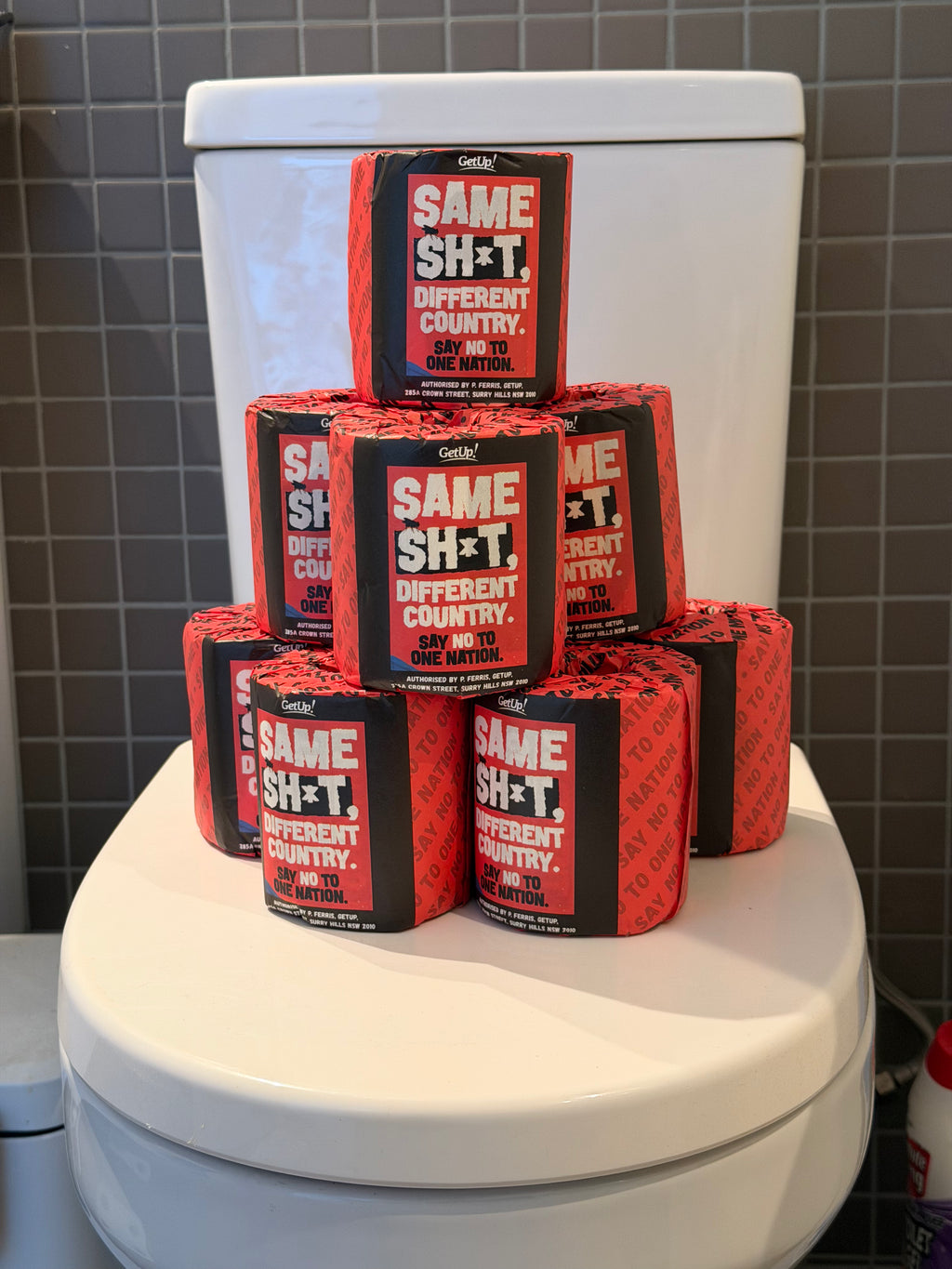The far right toilet roll