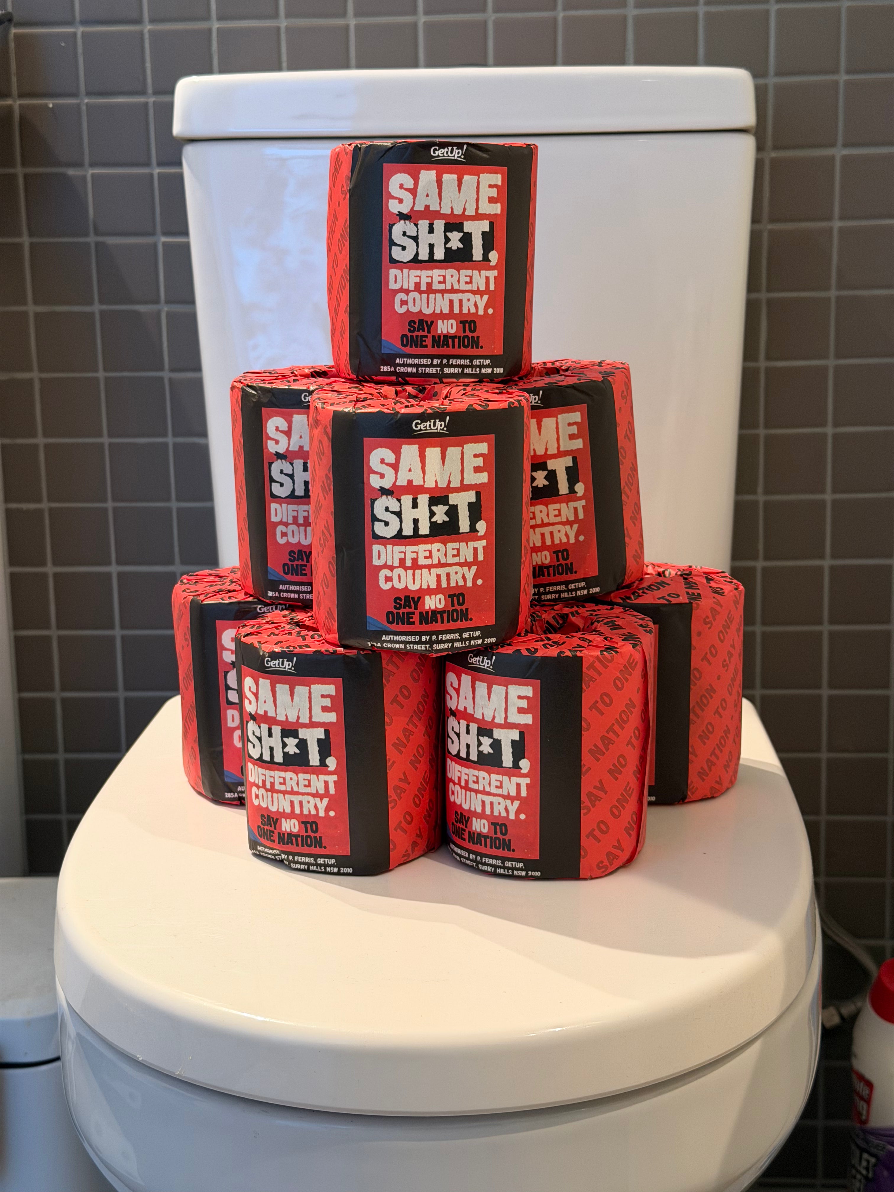 The far right toilet roll