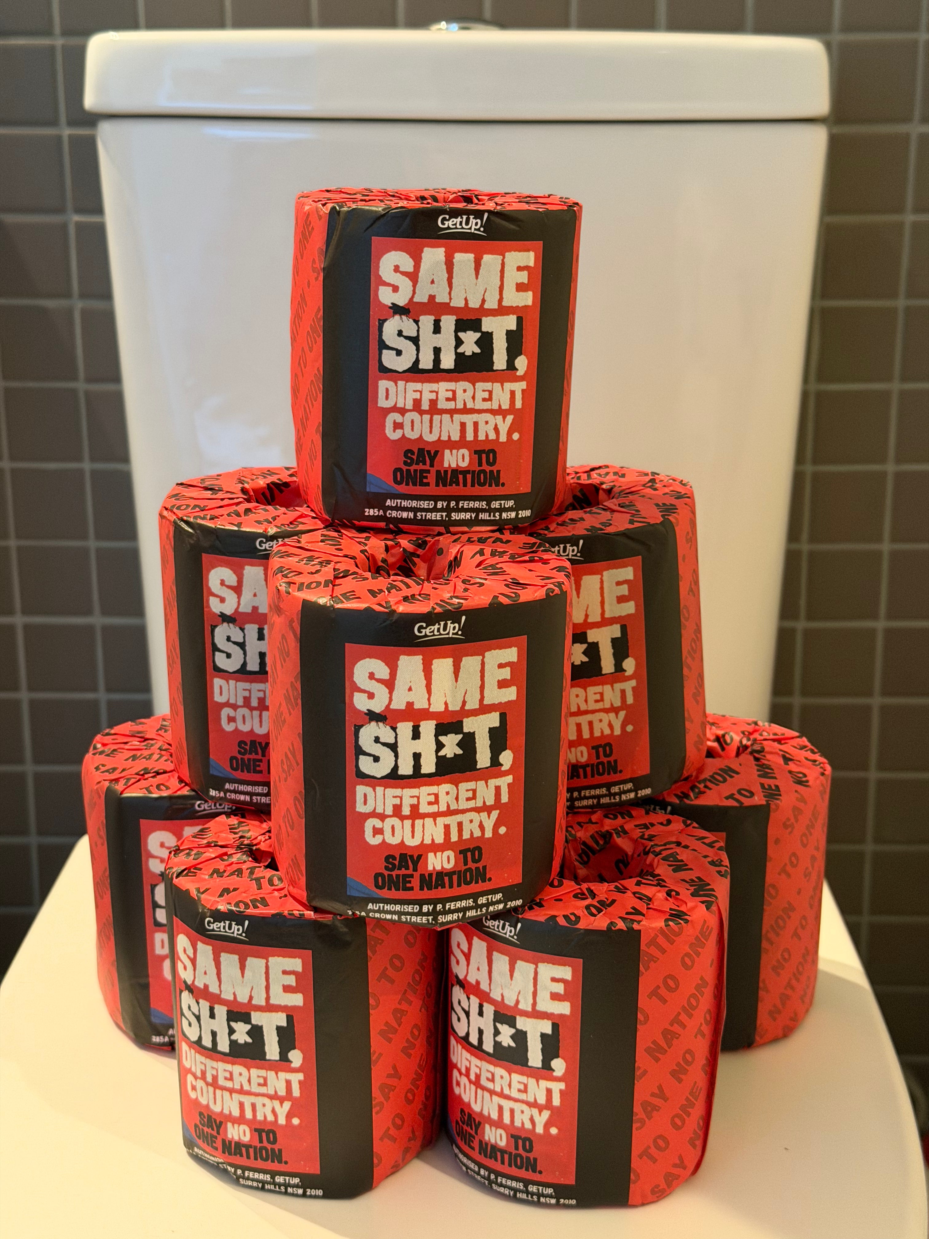 The far right toilet roll