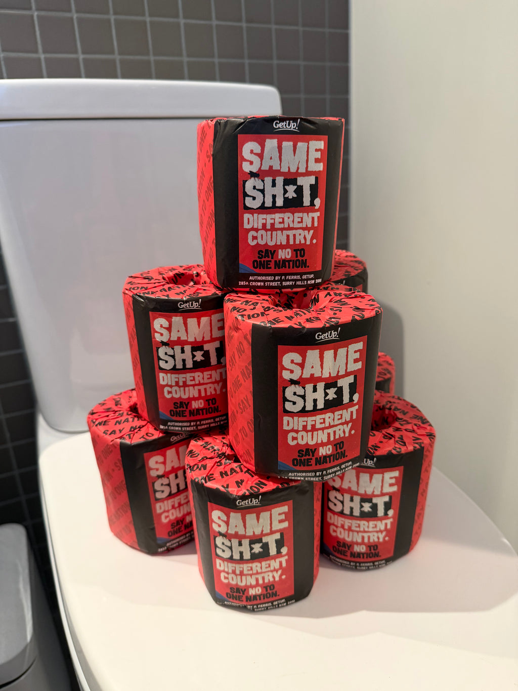 The far right toilet roll