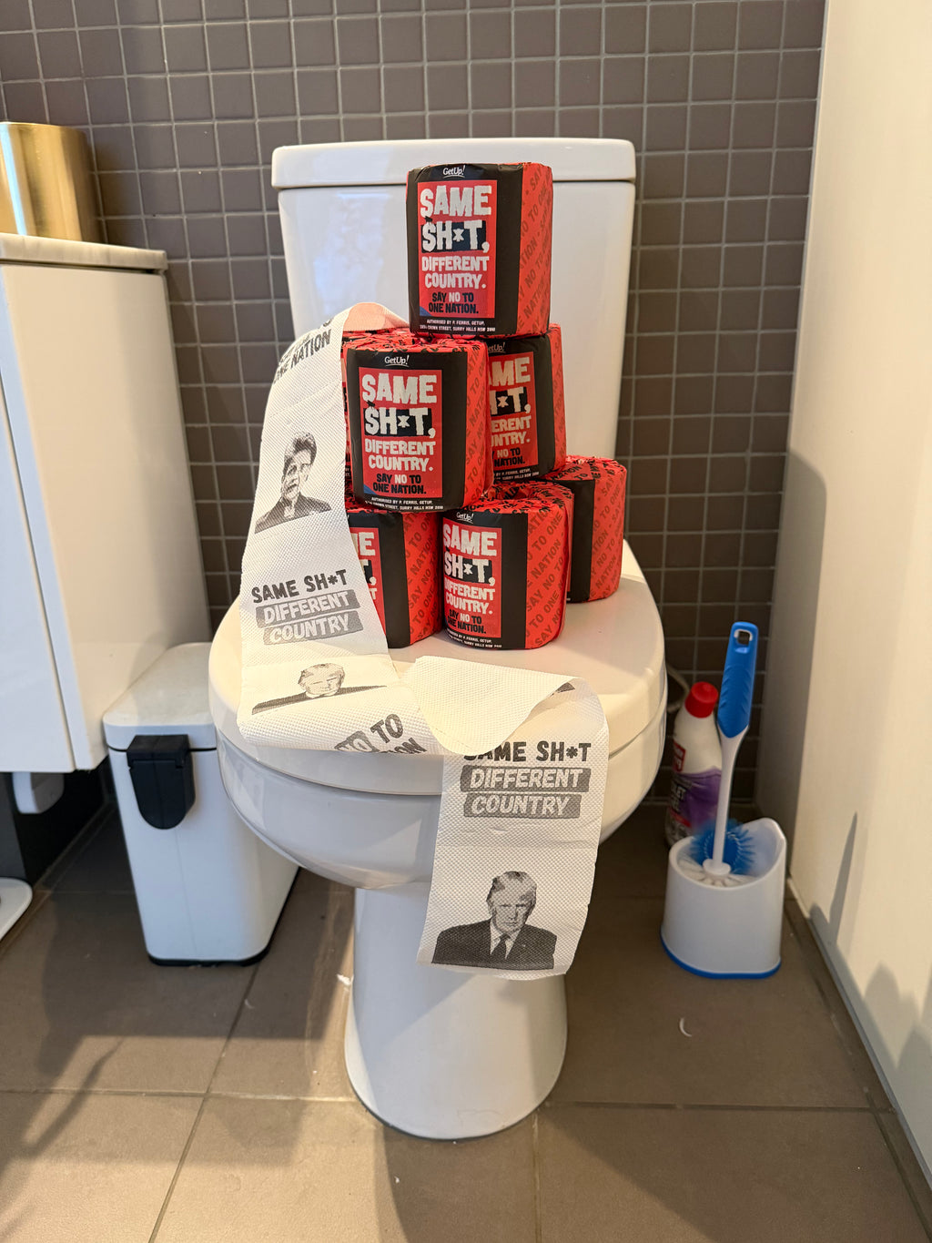 The far right toilet roll