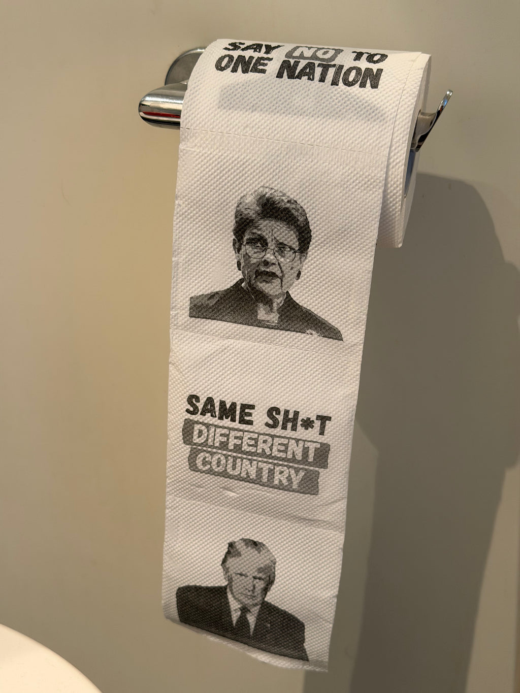 The far right toilet roll