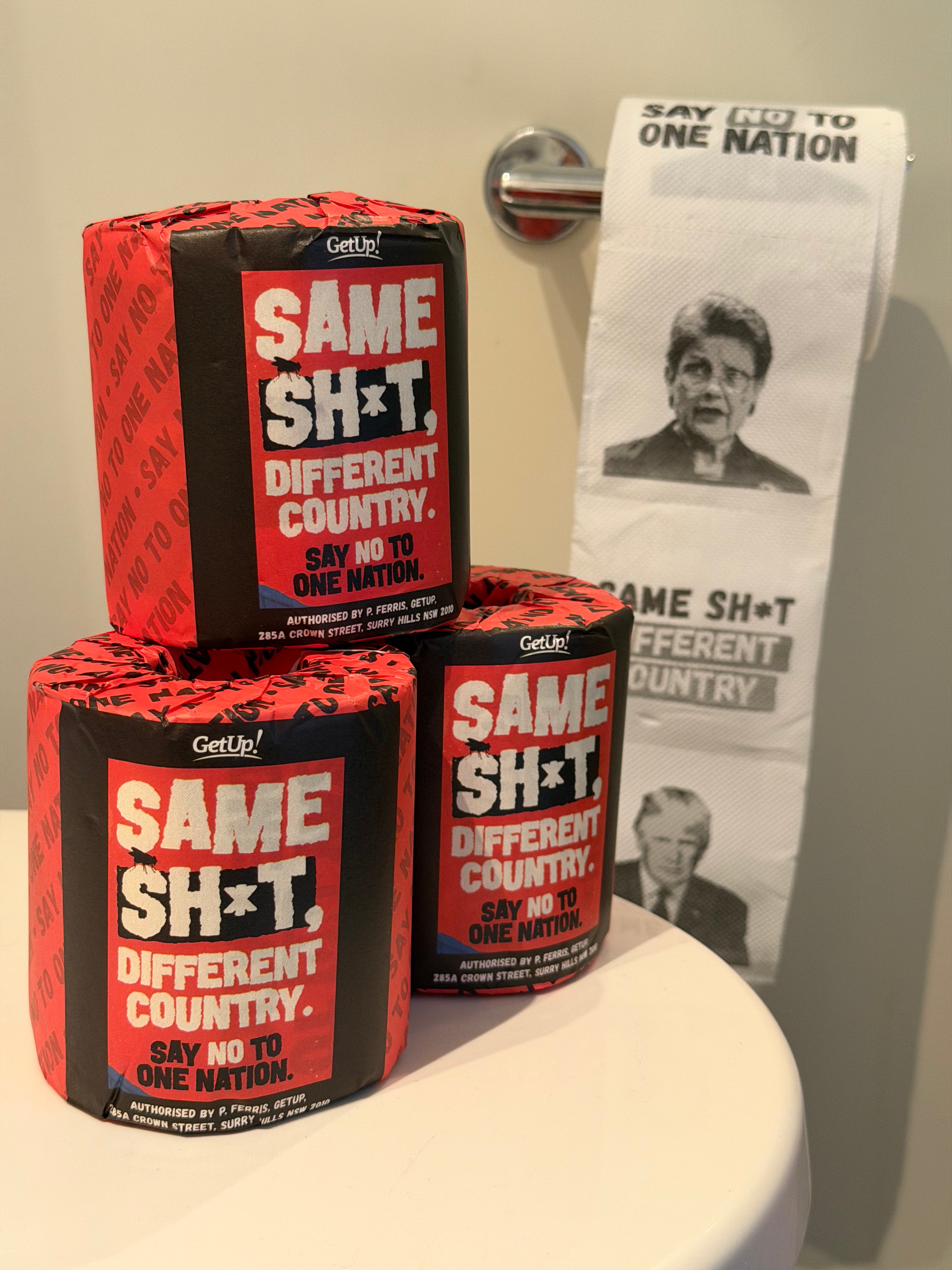 The far right toilet roll