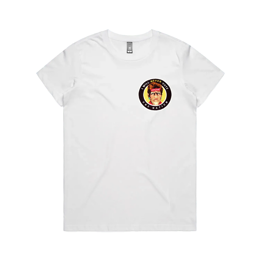 White front flat lay