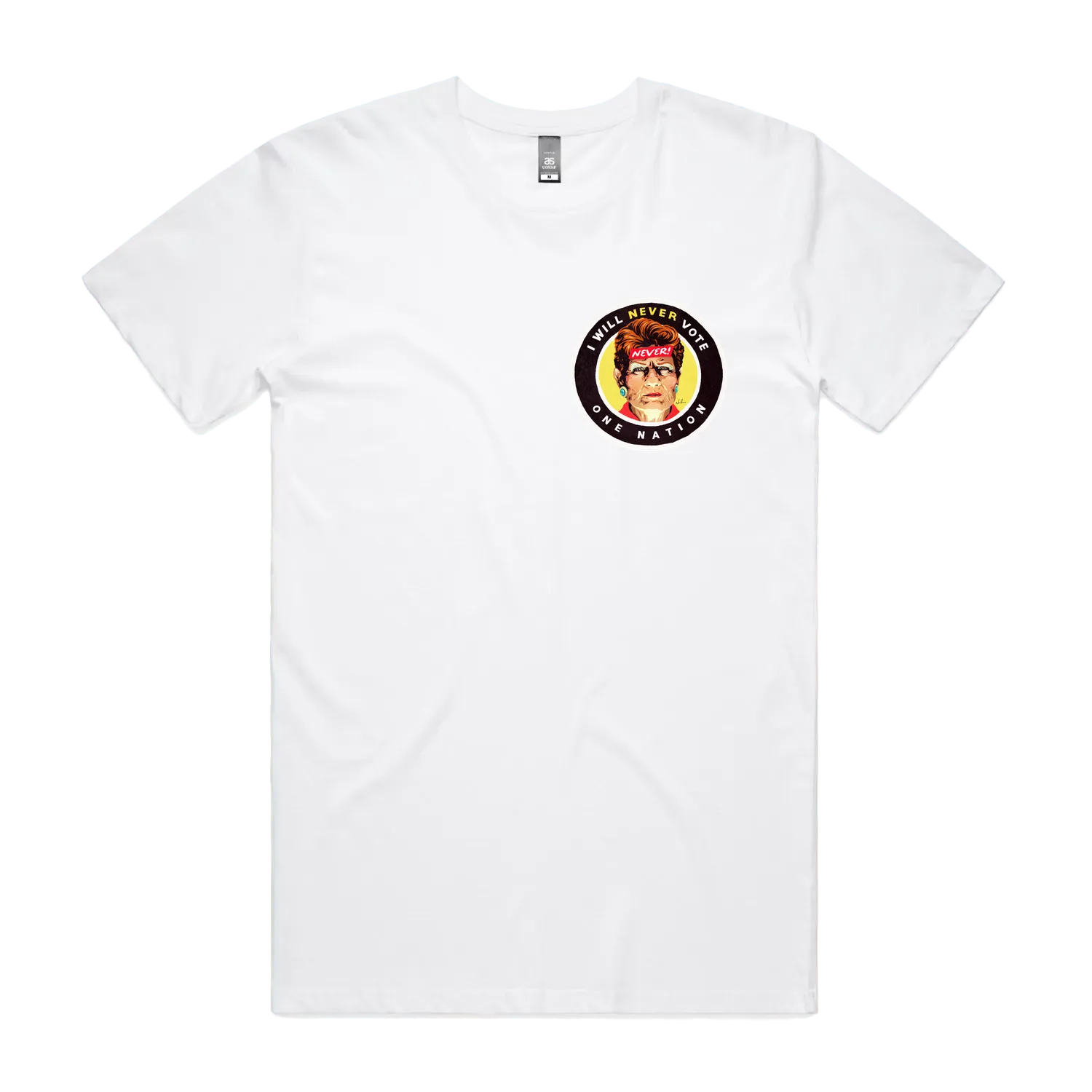 White front flat lay