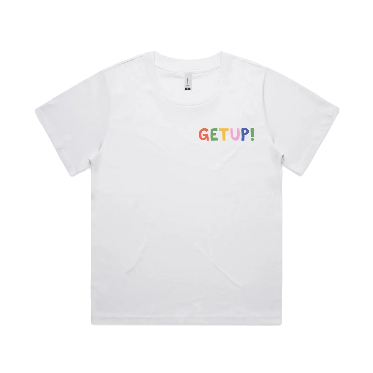 White front flat lay