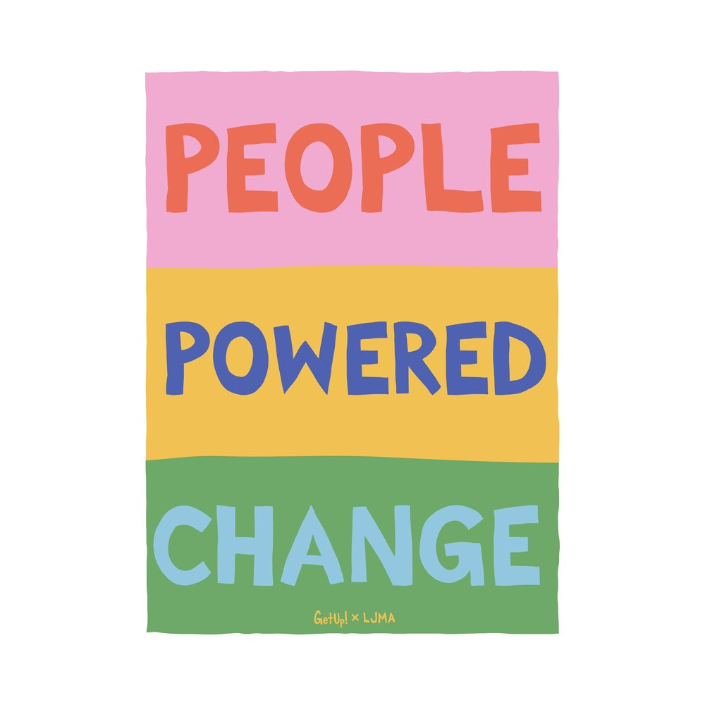People Powered Change Sticker